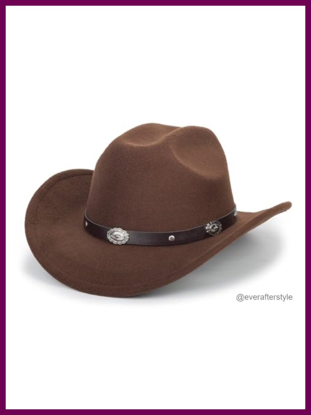 Classic Western Cowboy Hat Cotton Polyester Wide Brim Country Concert